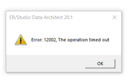 error: timed out