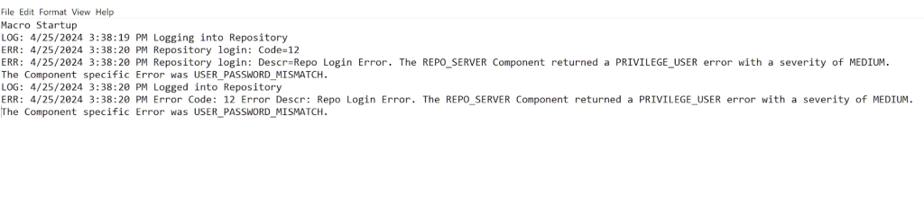Log report